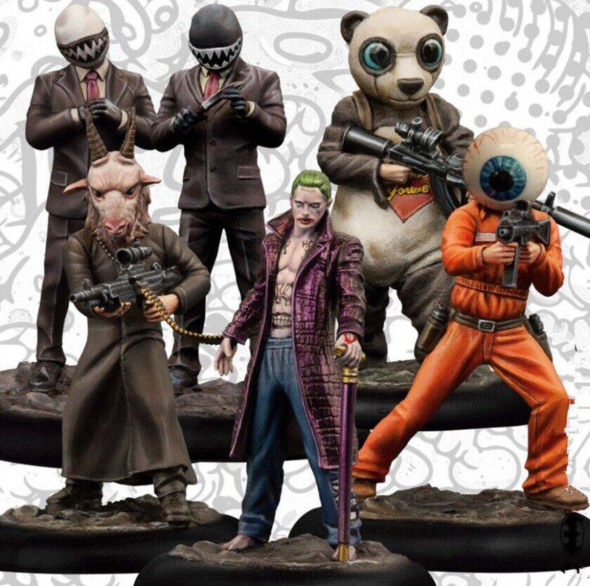 35mm 6pcs Resin Superhero Model Kit Joker Crew Gotham Criminals Unpainted - Model-Fan-Store