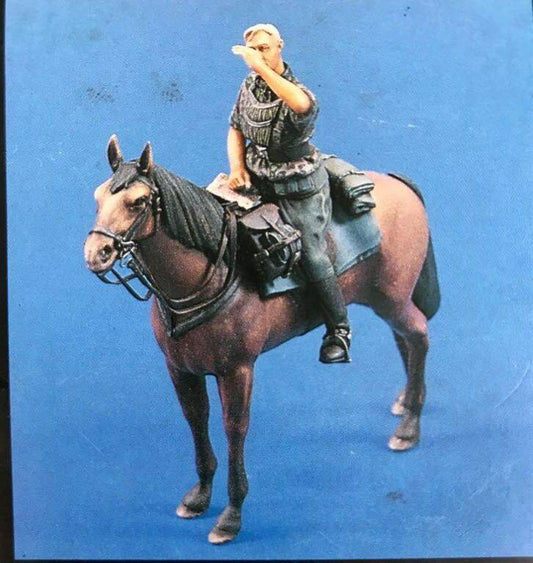 1/35 Resin Model Kit German Soldier Horseman WW2 Unpainted - Model-Fan-Store