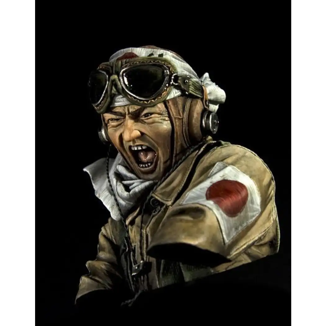 1/10 BUST Resin Model Kit Japanese Fighter Pilot WW2 Unpainted