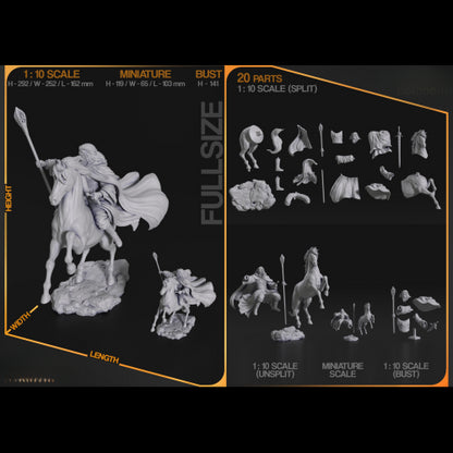 Digital STL Gandalf the White