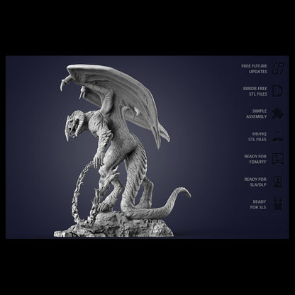 Digital STL Gandalf vs Balrog Diorama