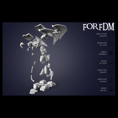 Digital STL Gandalf vs Balrog Diorama