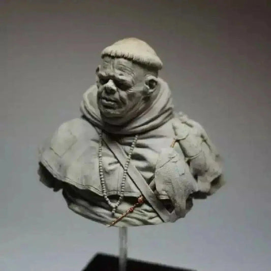 1/10 BUST 65mm Resin Model Kit Monk Monk of the Middle Ages Unpainted Unassembled - Model-Fan-Store