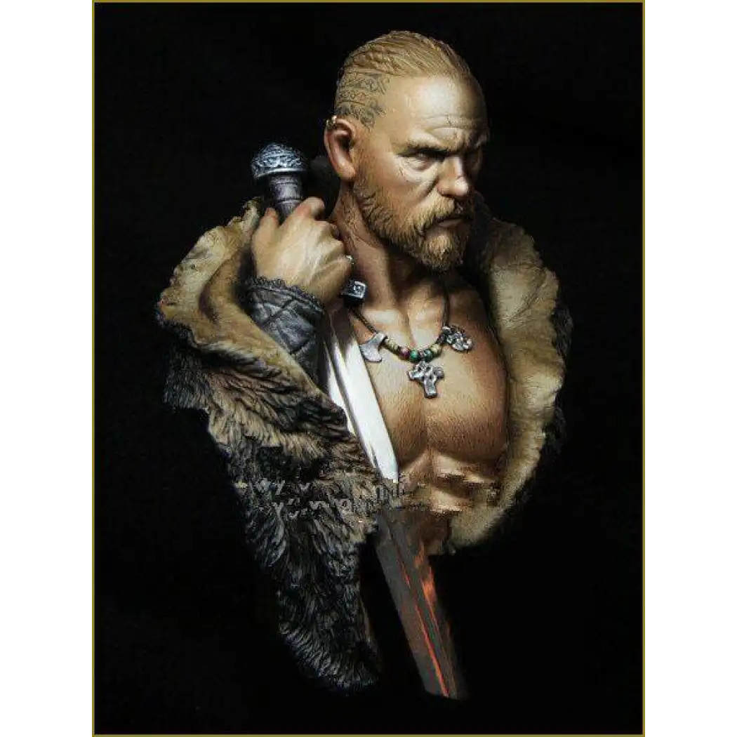 1/10 BUST Resin Casting Model Kit Viking Warrior Barbarian Unpainted X0051 - Model-Fan-Store