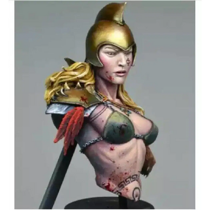 1/10 BUST Resin Model Kit Beautiful Girl Warrior Barbarian with Sword Unpainted - Model-Fan-Store