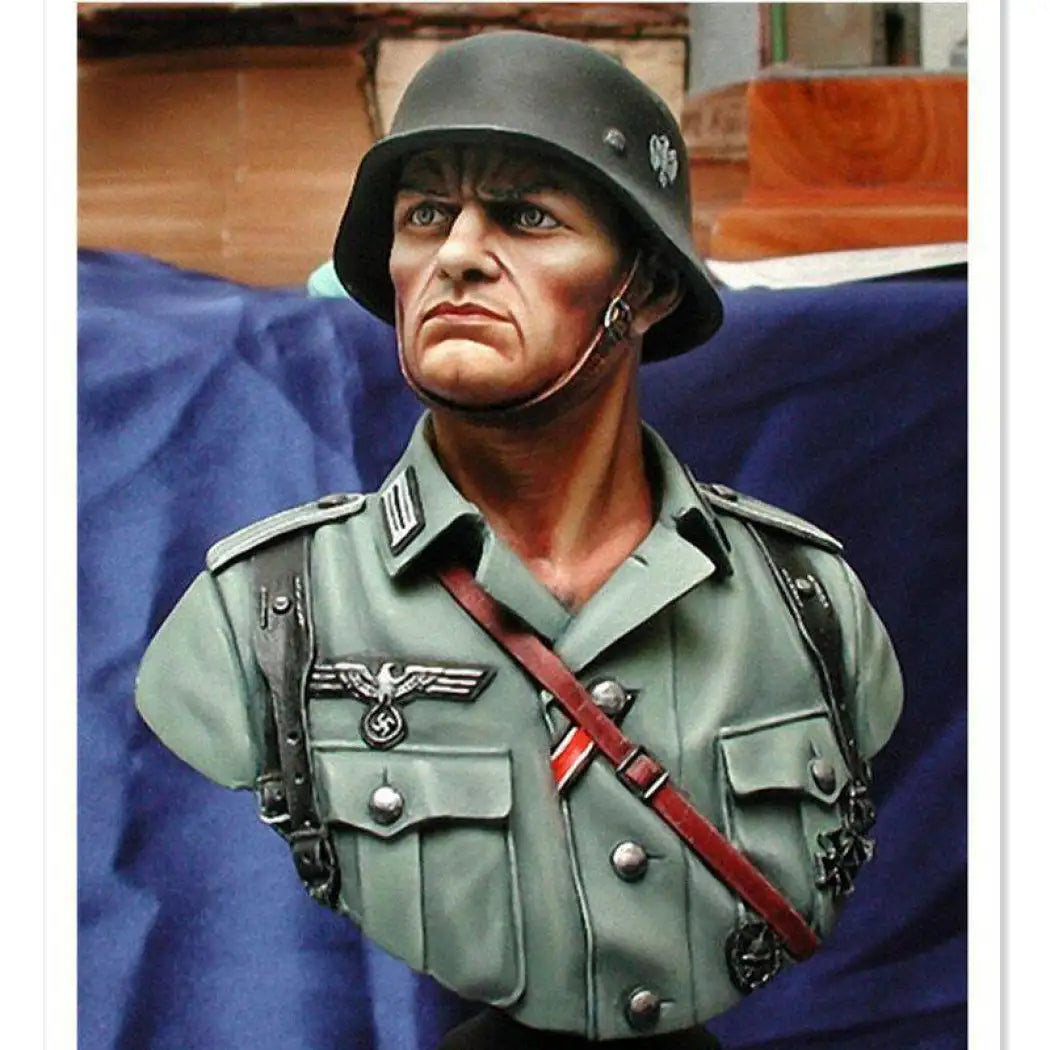 1/10 BUST Resin Model Kit German Soldier Infantry Infantry WW2 Unpainted - Model-Fan-Store