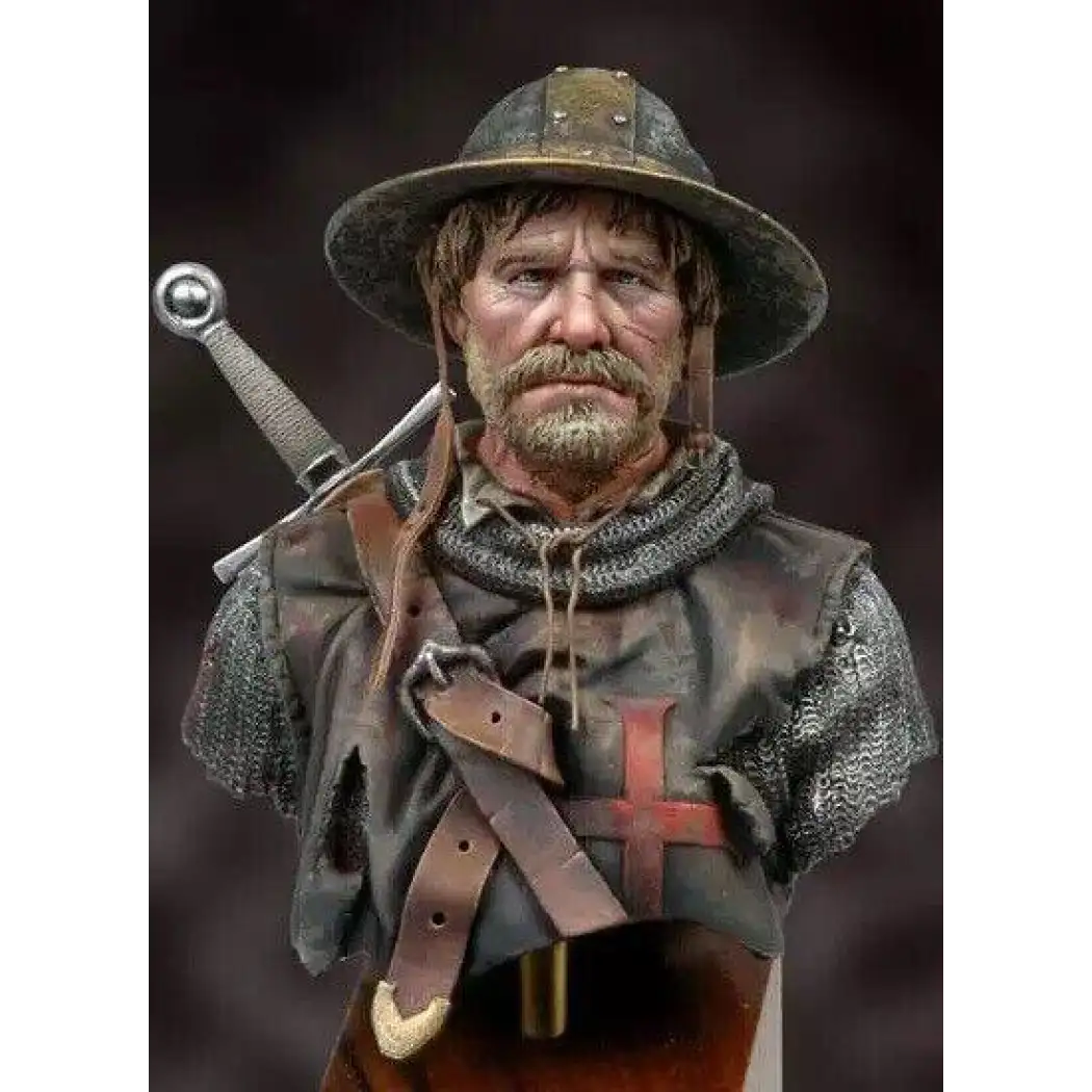 1/10 BUST Resin Model Kit Medieval Knight Hospitaller after Fighting Unpainted - Model-Fan-Store