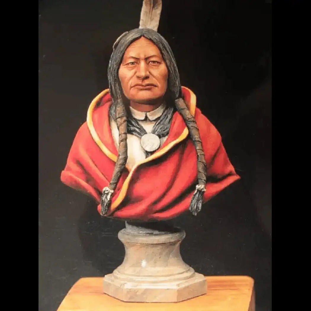 1/10 BUST Resin Model Kit Native American Indian Chief Sitting Bull Unpainted