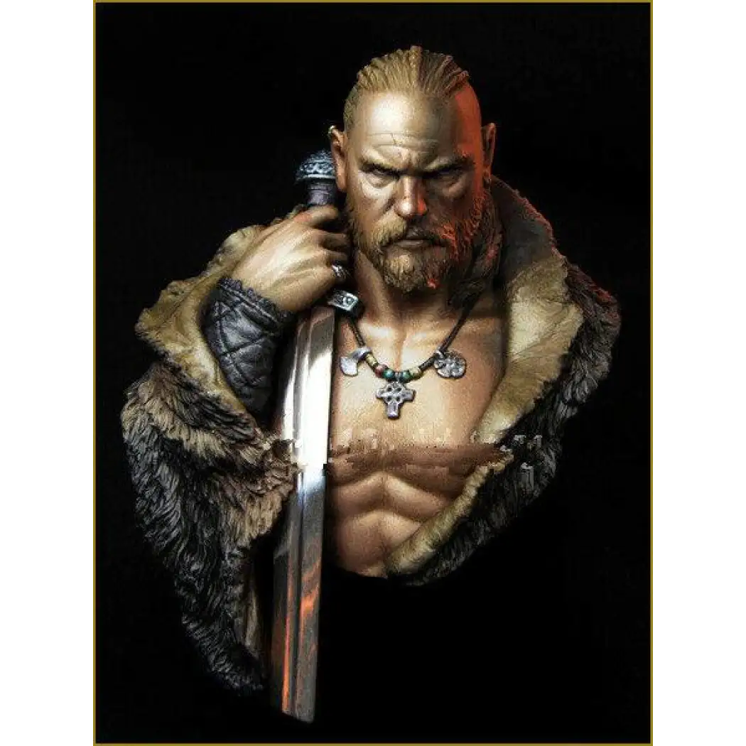 1/10 BUST Resin Model Kit Viking Warrior Barbarian Unpainted - Model-Fan-Store