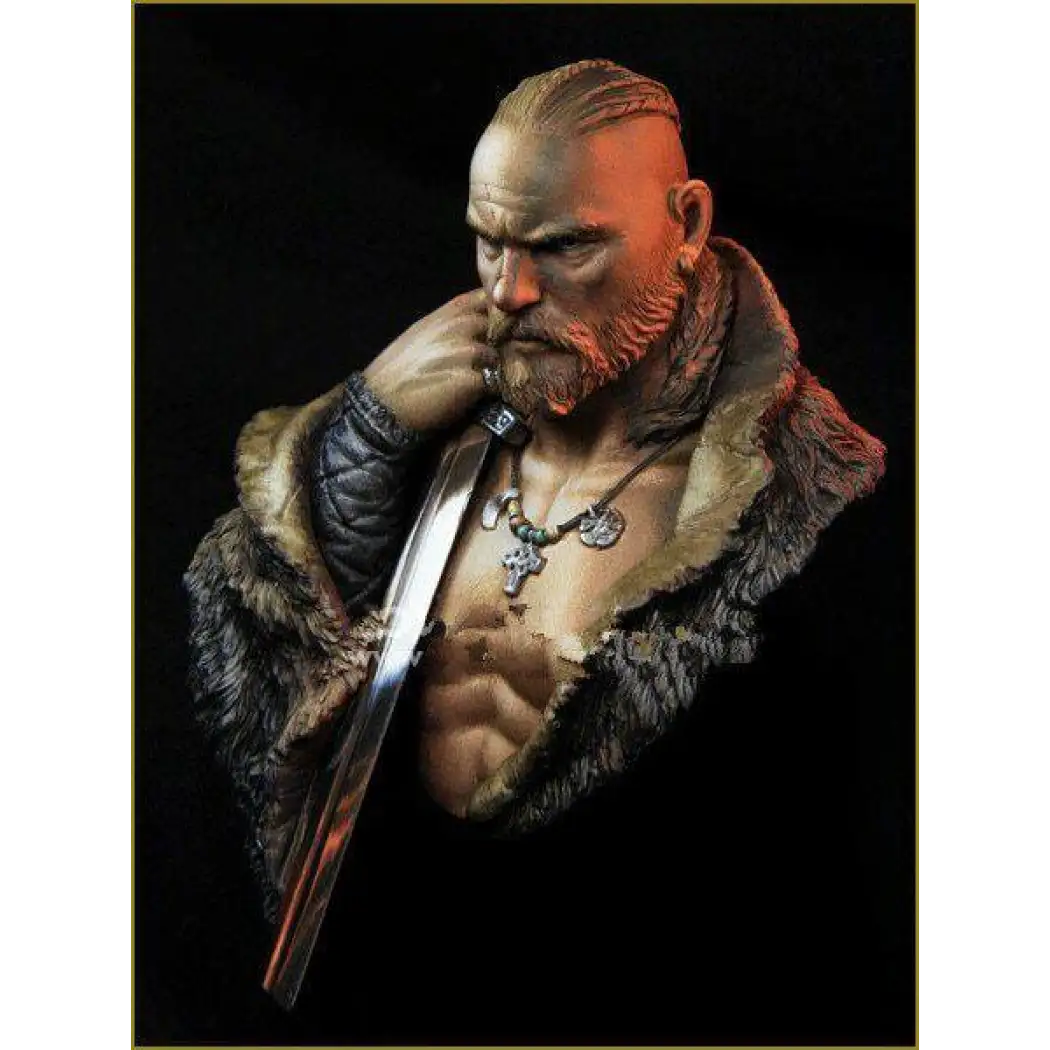 1/10 BUST Resin Model Kit Viking Warrior Barbarian Unpainted - Model-Fan-Store