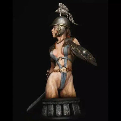 1/9 BUST Resin Model Kit Beautiful Girl Woman Warrior Athena Goddess Unpainted - Model-Fan-Store
