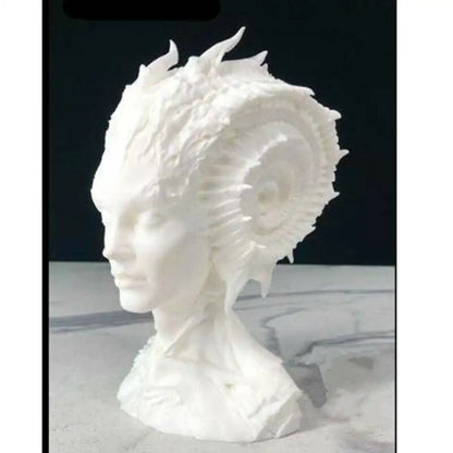 1/3 200mm BUST Resin Model Kit Beautiful Girl Head Underwater Queen Unpainted - Model-Fan-Store