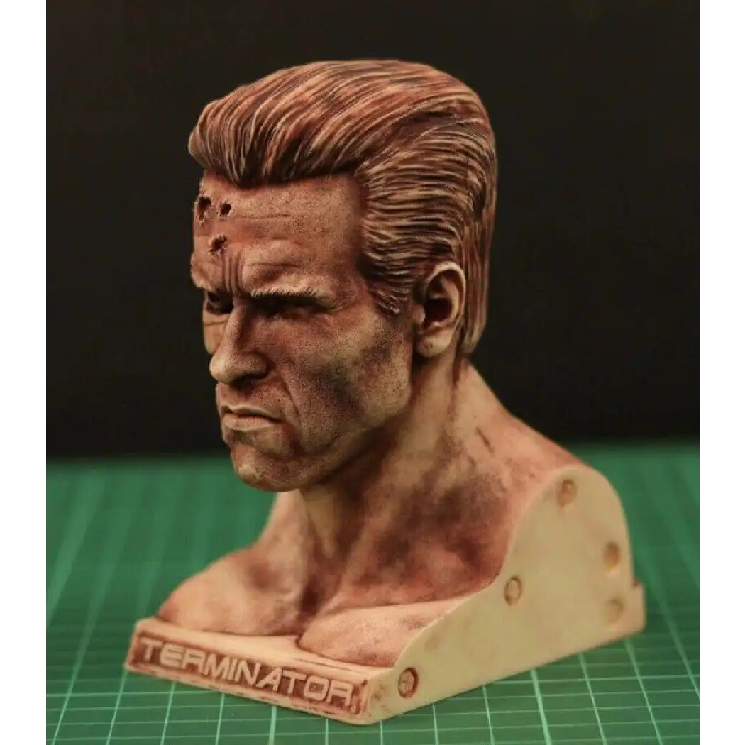 1/4 BUST 120mm Resin Model Kit Terminator T-800 Arnold Unpainted - Model-Fan-Store