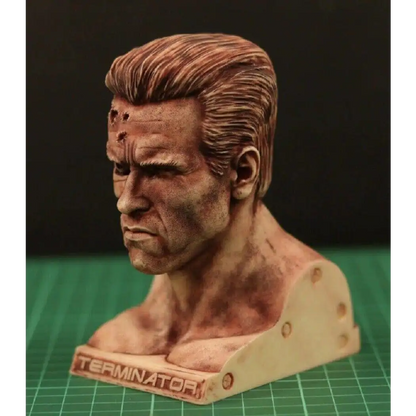 1/4 BUST 120mm Resin Model Kit Terminator T-800 Arnold Unpainted - Model-Fan-Store