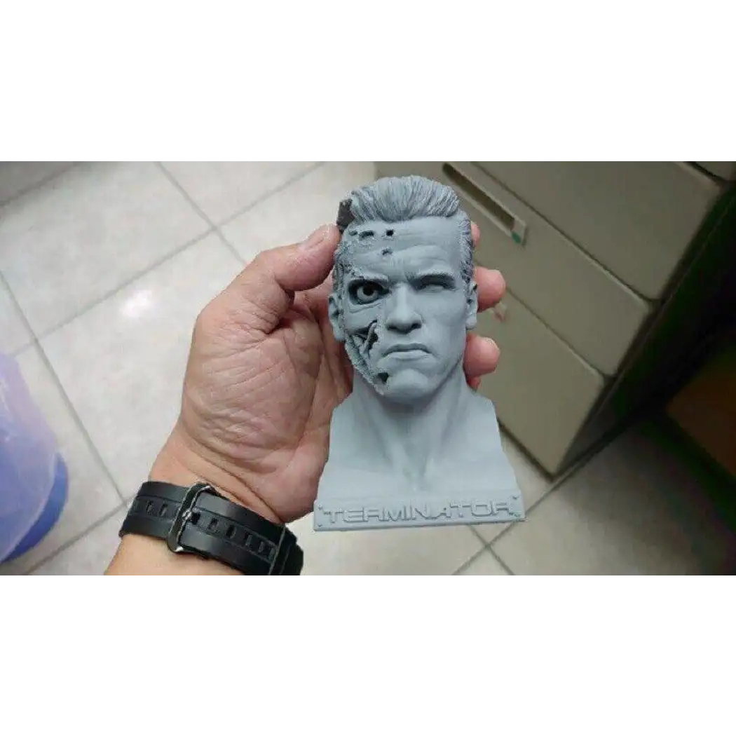1/4 BUST 120mm Resin Model Kit Terminator T-800 Arnold Movie Unpainted ...