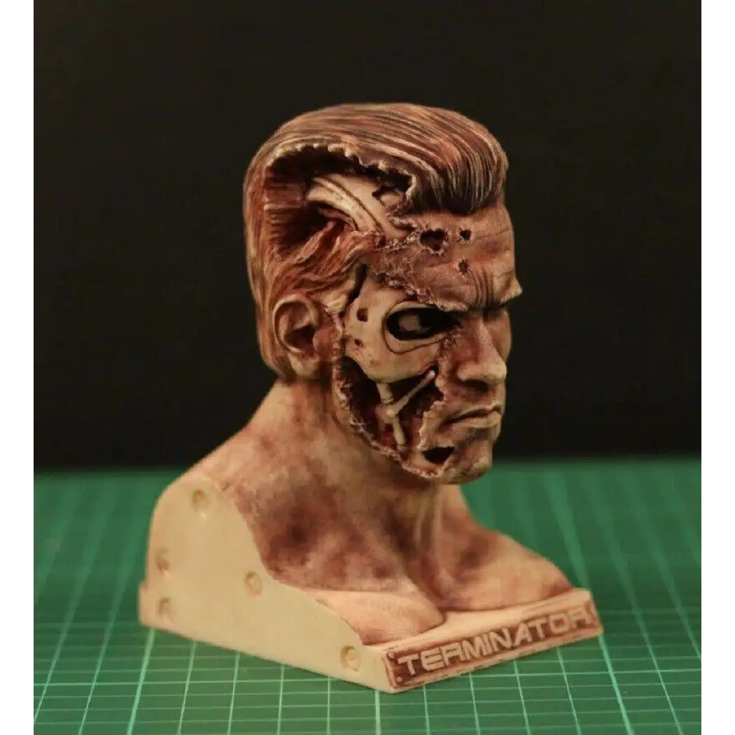 1/4 BUST 120mm Resin Model Kit Terminator T-800 Arnold Unpainted - Model-Fan-Store