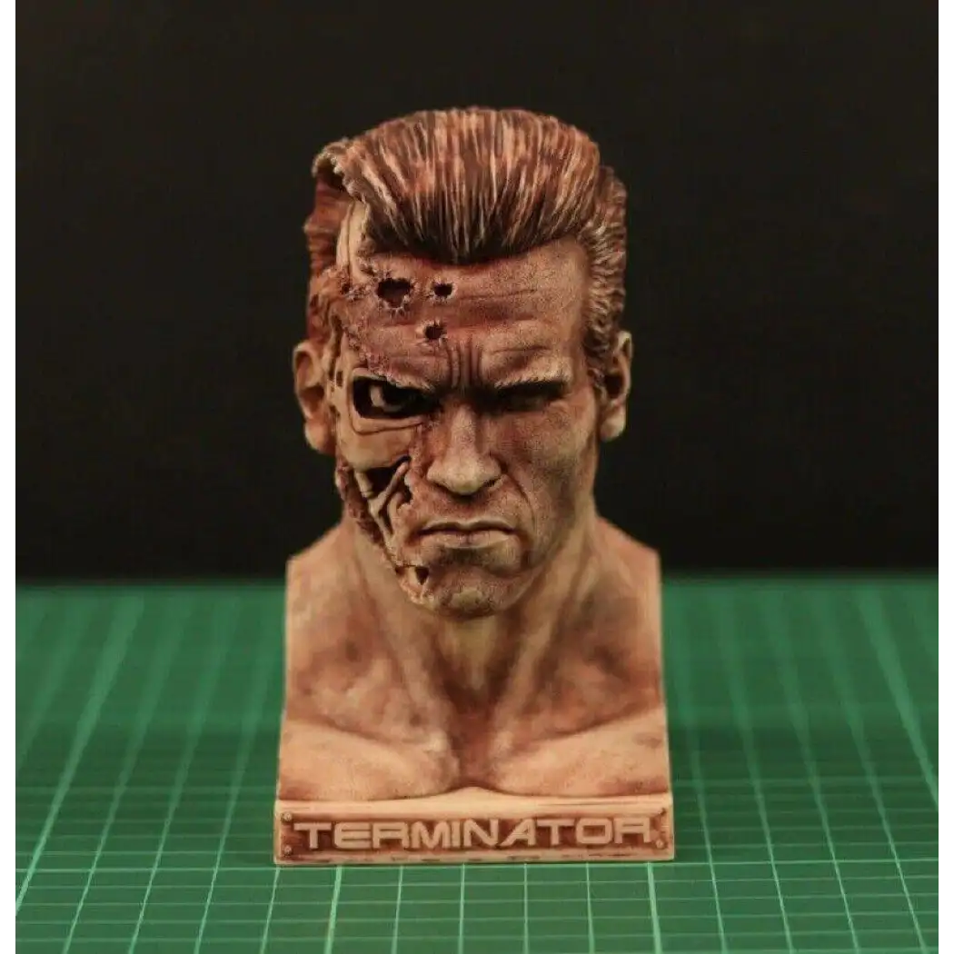 1/4 BUST 120mm Resin Model Kit Terminator T-800 Arnold Unpainted - Model-Fan-Store