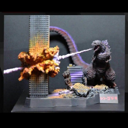 110mm Resin Casting Model Kit Godzilla Destroys City Unpainted X0007 - Model-Fan-Store