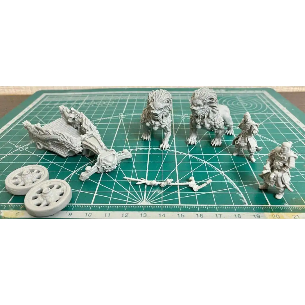 125mm Resin Model Kit Chinese Emperor on the Chariot of the Mummy Unpainted - Model-Fan-Store