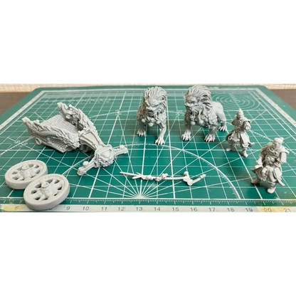 125mm Resin Model Kit Chinese Emperor on the Chariot of the Mummy Unpainted - Model-Fan-Store