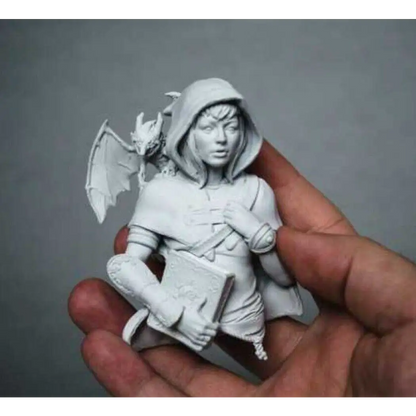 60mm BUST Resin Model Kit Beautiful Girl Mage Warlock Unpainted - Model-Fan-Store