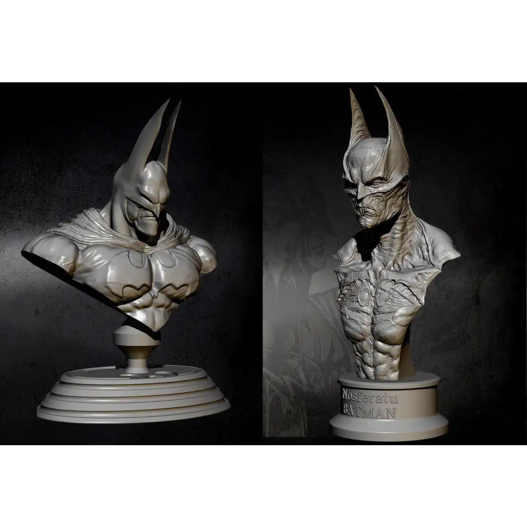 1/12 BUST 2pcs Resin Superhero Model Kit Batman Unpainted - Model-Fan-Store