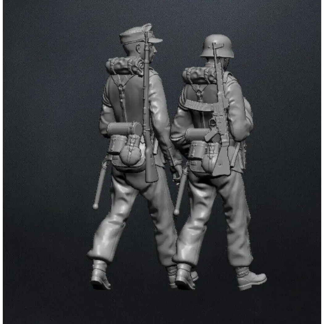 1/16 120mm Resin Model Kit German Soldiers Infantry WW2 Unpainted - Model-Fan-Store