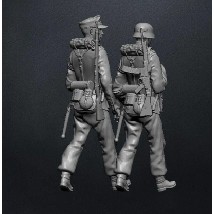 1/16 120mm Resin Model Kit German Soldiers Infantry WW2 Unpainted - Model-Fan-Store