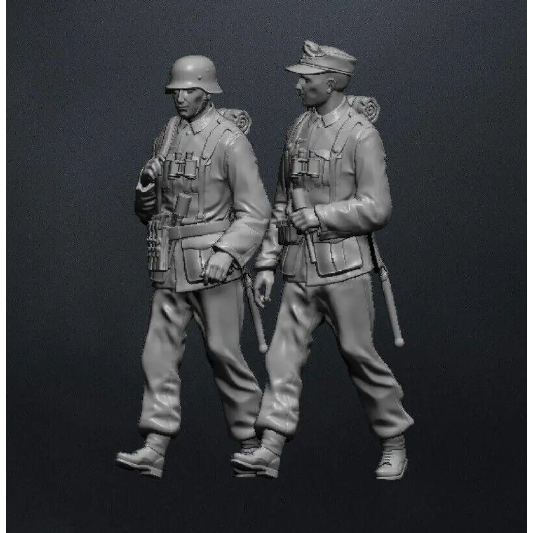 1/16 120mm Resin Model Kit German Soldiers Infantry WW2 Unpainted - Model-Fan-Store