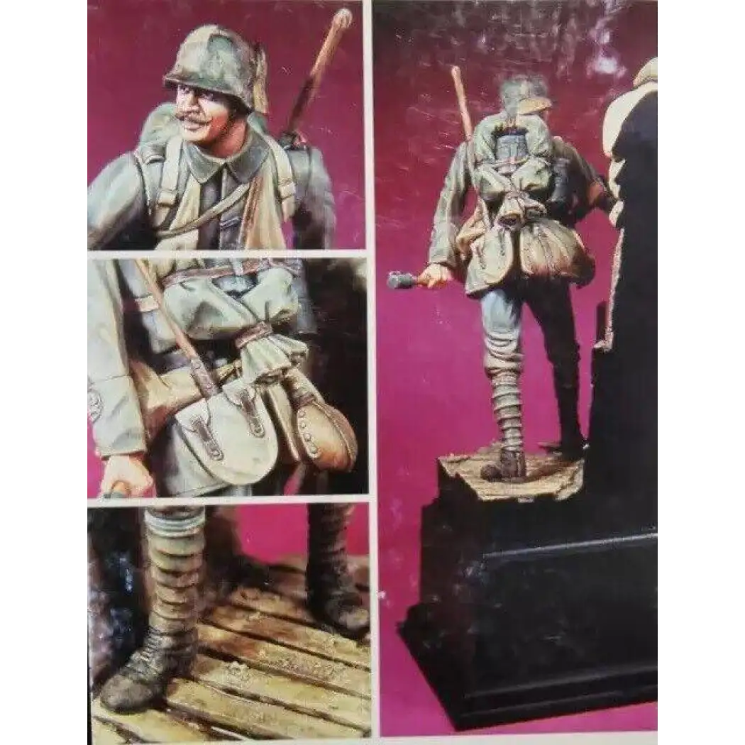 1/16 Resin Model Kit German Soldier WW1 (with base) Unpainted - Model-Fan-Store