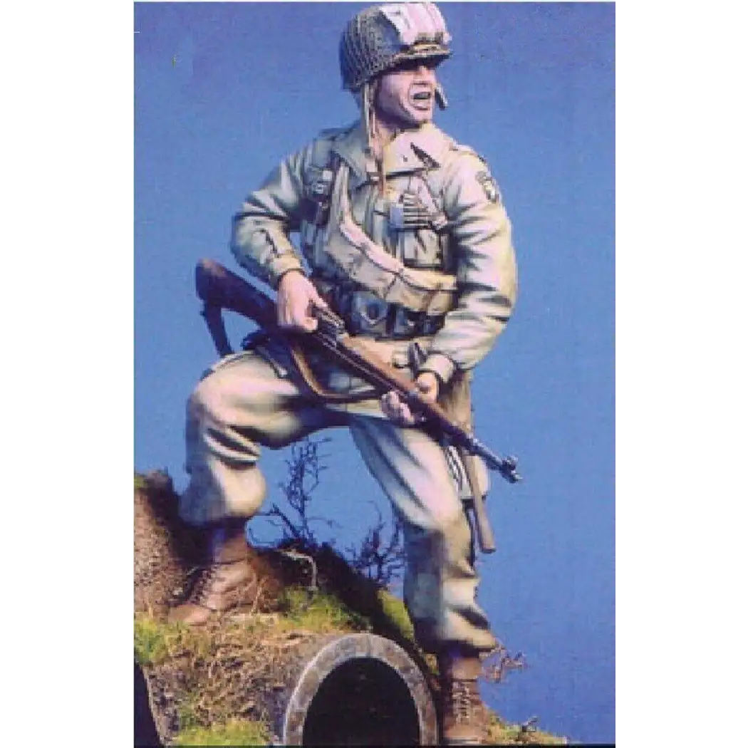 1/16 Resin Model Kit US Soldier 101st Airborne WW2 (with base) Unpainted - Model-Fan-Store