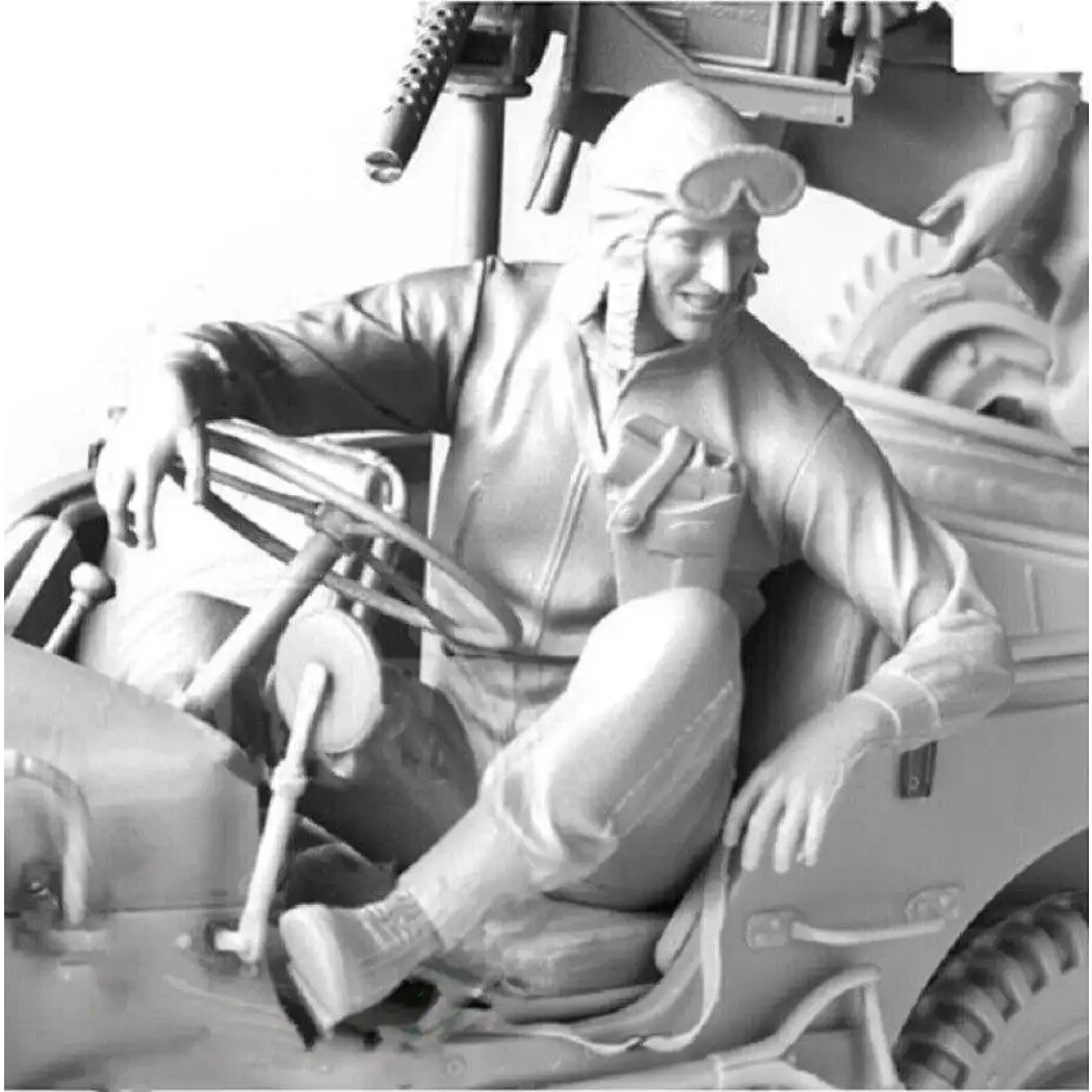 1/16 Resin Model Kit US Soldier Drive WW2 Unpainted - Model-Fan-Store