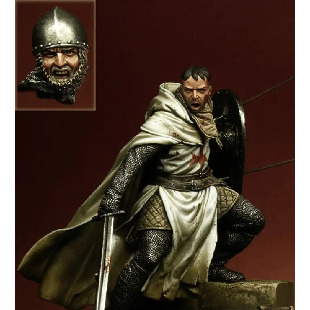 XINGCHANG 1/18 Ancien Chevalier Hospitalier 90Mm Jouet Historique Résine Modèle Miniature Kit Démontage Non Peint XINGCHANG 1/18 Ancien Chevalier Hospitalier 90Mm Jouet Historique Résine Modèle Miniature Kit Démontage Non Peint