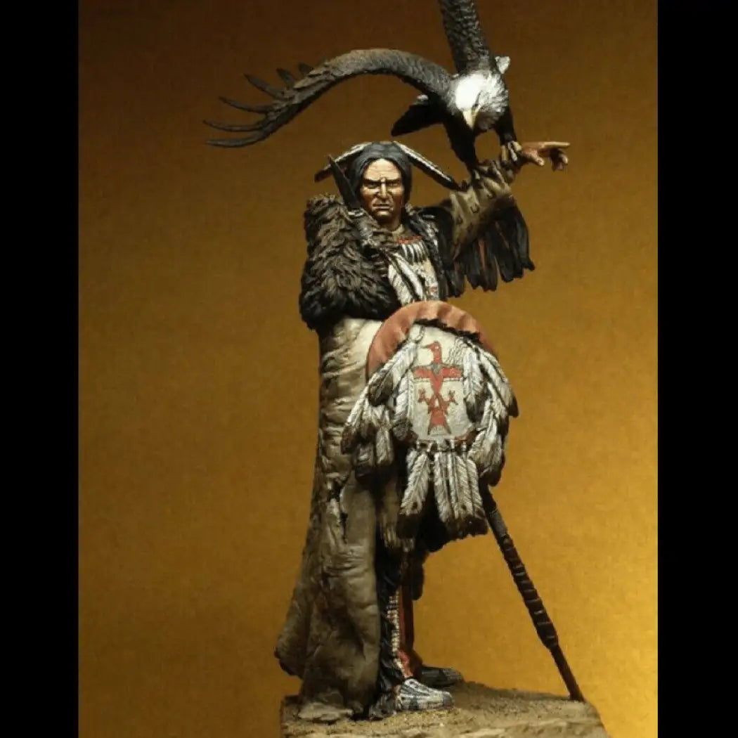 1/18 90mm Resin Model Kit Warrior Native American Indian Chief Unpainted