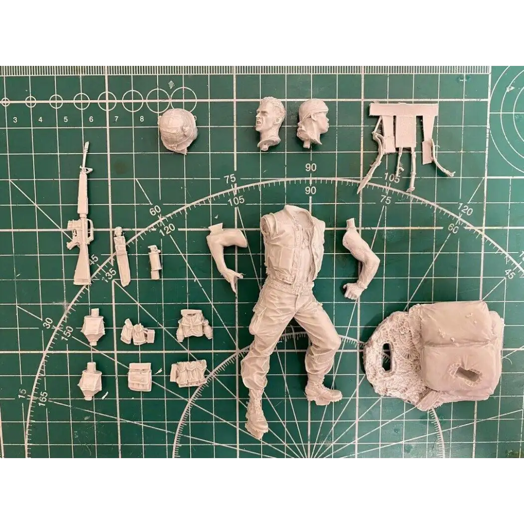 1/20 100mm Resin Model Kit US Army Soldier Vietnam War Unpainted - Model-Fan-Store