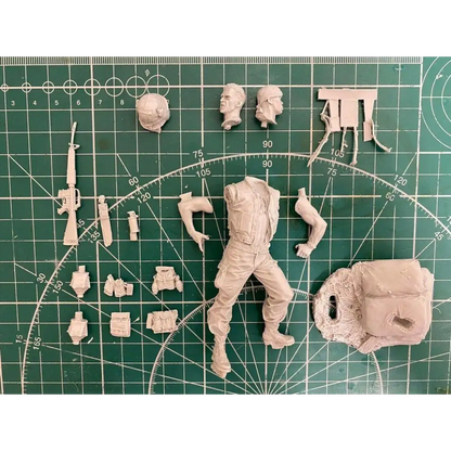 1/20 100mm Resin Model Kit US Army Soldier Vietnam War Unpainted - Model-Fan-Store