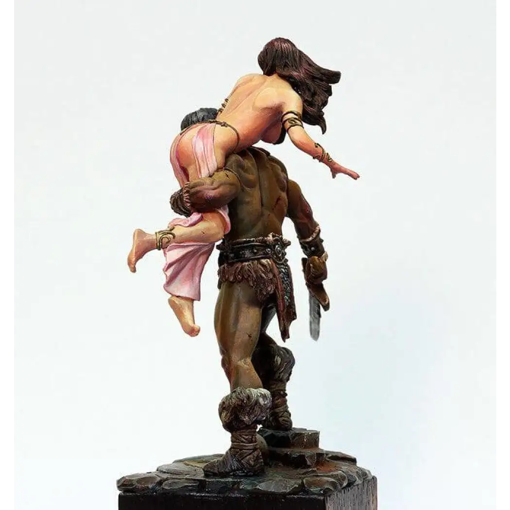 1/24 75mm Barbarian & The Lost Princess Resin Model Kit Unpainted - Model-Fan-Store