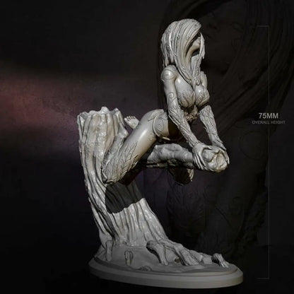 1/24 75mm Resin Model Kit Beautiful Girl Druid Goddess Freyja Unpainted - Model-Fan-Store