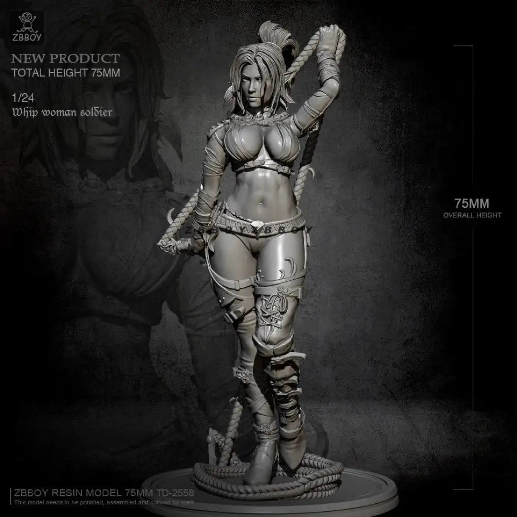 1/24 75mm Resin Model Kit Beautiful Girl Tomb Raider TD-2558 Unpainted - Model-Fan-Store