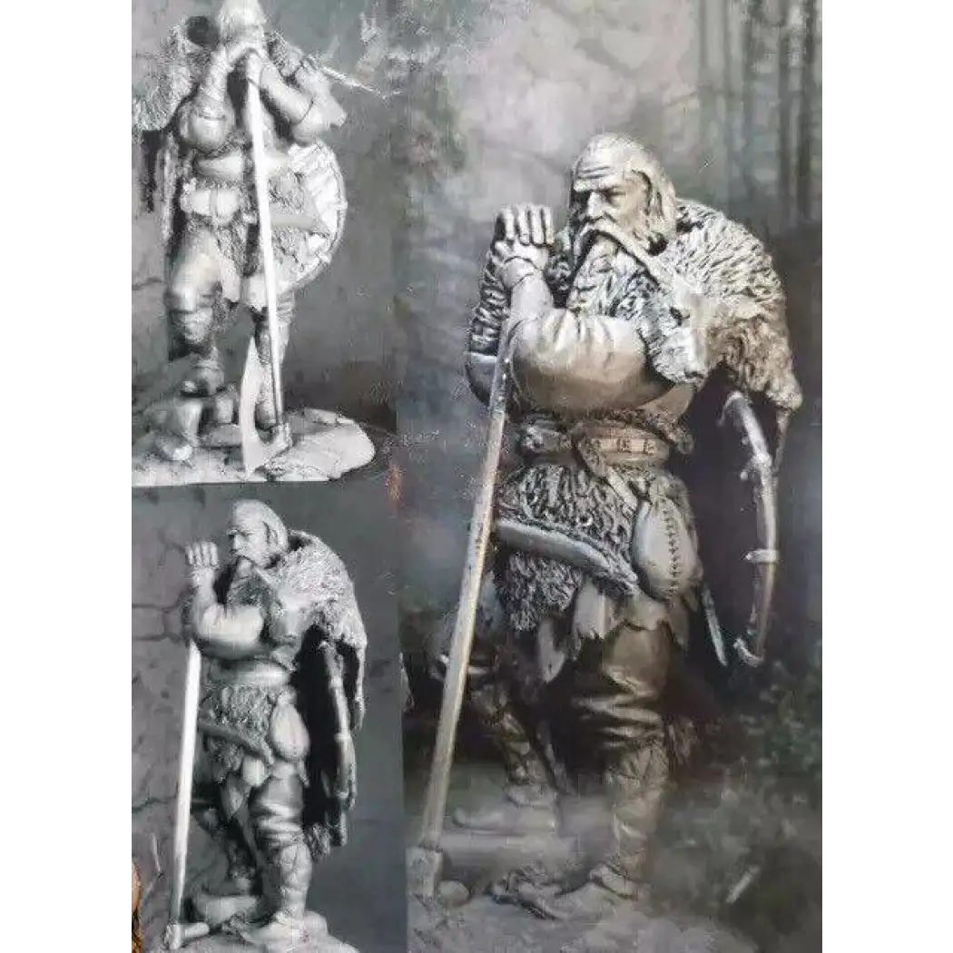 1/24 75mm Resin Model Kit German Warrior Barbarian Unpainted - Model-Fan-Store