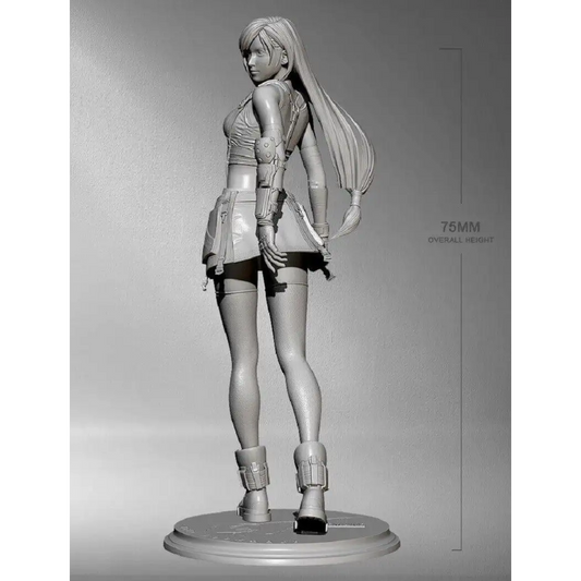 1/24 75mm Resin Model Kit Modern Beautiful Girl Woman Unpainted - Model-Fan-Store