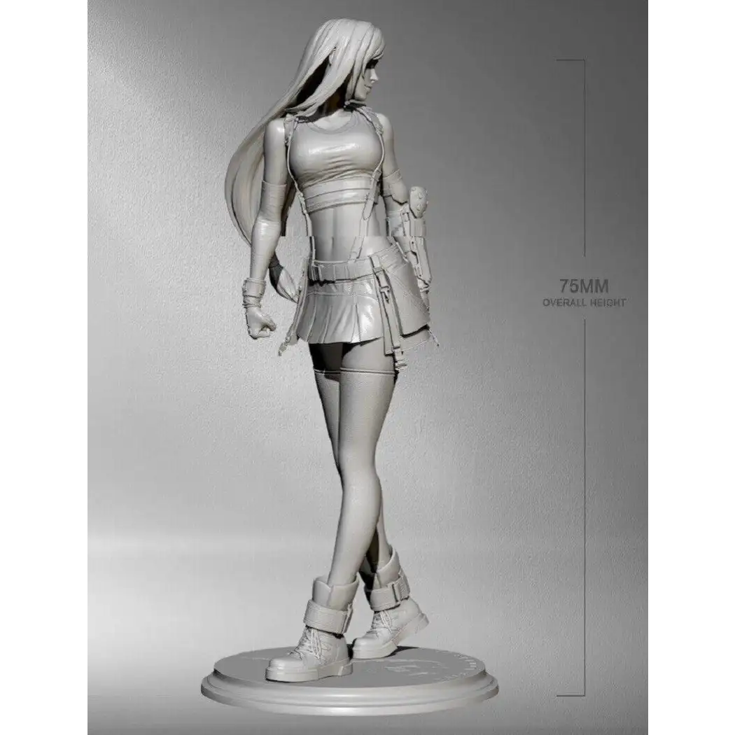 1/24 75mm Resin Model Kit Modern Beautiful Girl Woman Unpainted - Model-Fan-Store