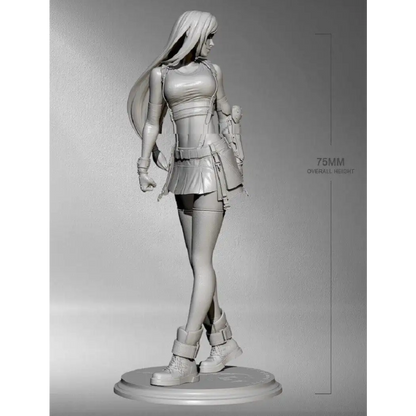 1/24 75mm Resin Model Kit Modern Beautiful Girl Woman Unpainted - Model-Fan-Store