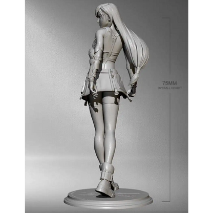 1/24 75mm Resin Model Kit Modern Beautiful Girl Woman Unpainted - Model-Fan-Store