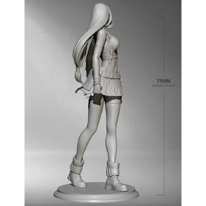 1/24 75mm Resin Model Kit Modern Beautiful Girl Woman Unpainted - Model-Fan-Store