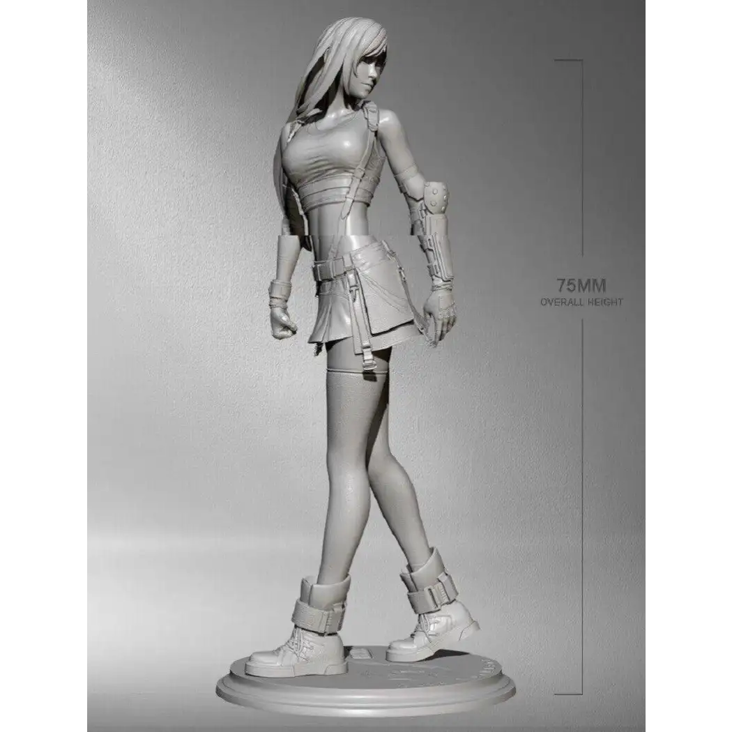 1/24 75mm Resin Model Kit Modern Beautiful Girl Woman Unpainted - Model-Fan-Store