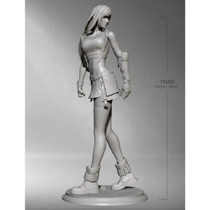 1/24 75mm Resin Model Kit Modern Beautiful Girl Woman Unpainted - Model-Fan-Store