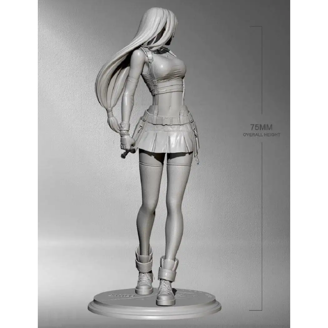 1/24 75mm Resin Model Kit Modern Beautiful Girl Woman Unpainted - Model-Fan-Store