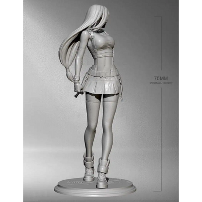 1/24 75mm Resin Model Kit Modern Beautiful Girl Woman Unpainted - Model-Fan-Store