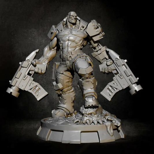 1/24 75mm Resin Model Kit Space Mercenary Orc Warrior Fantasy Unpainted - Model-Fan-Store